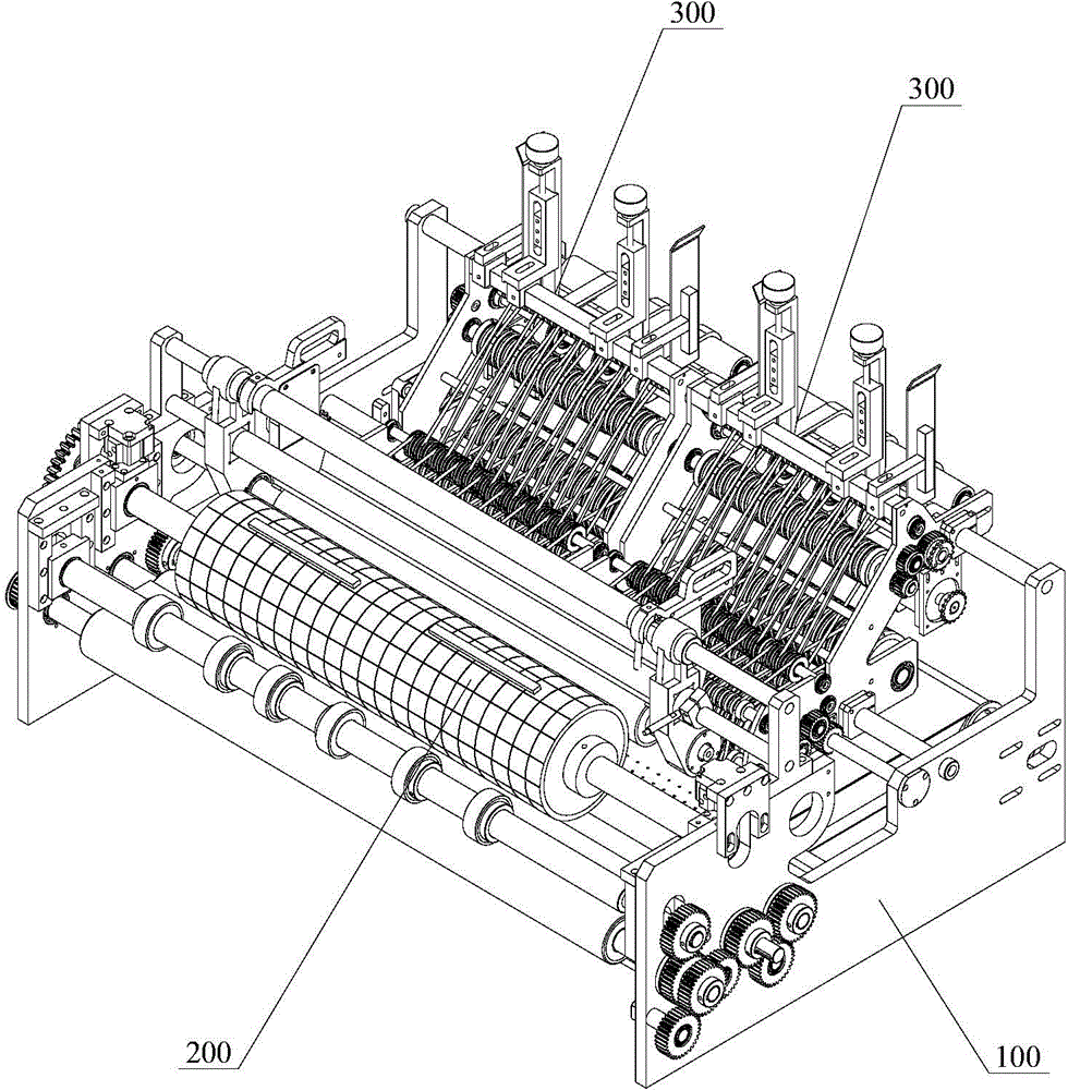 Carry bag machine and automatic head card gluing device thereof