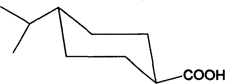 Preparation of trans-4-isopropyl cyclonaphthenic acid