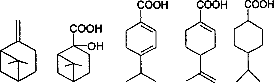 Preparation of trans-4-isopropyl cyclonaphthenic acid