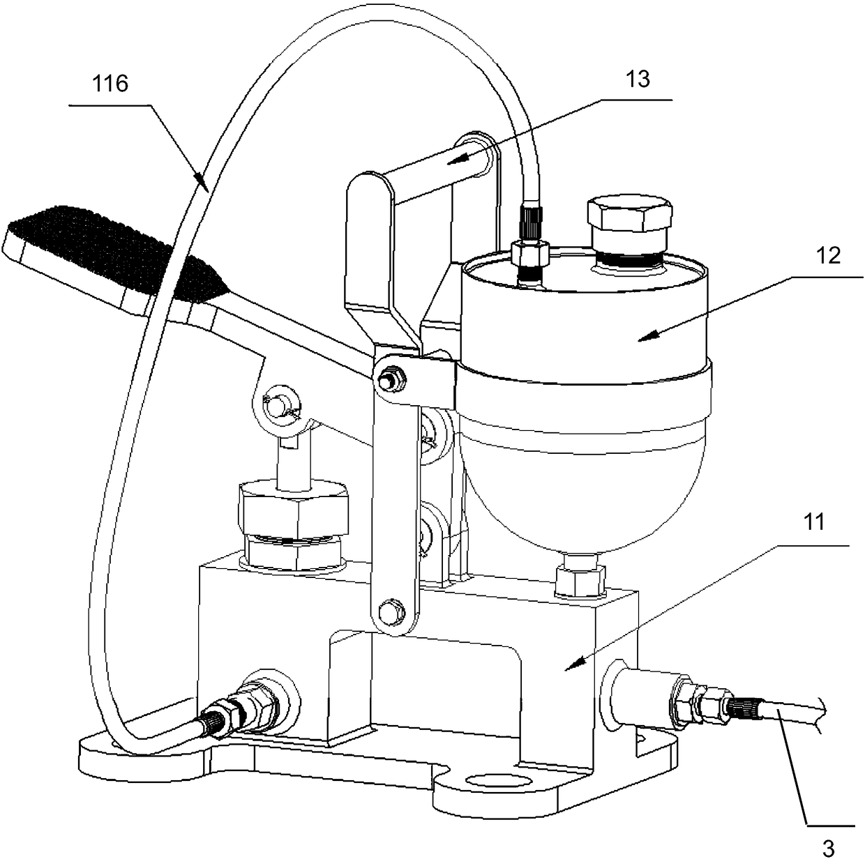 Portable pneumatic paint rolling brush