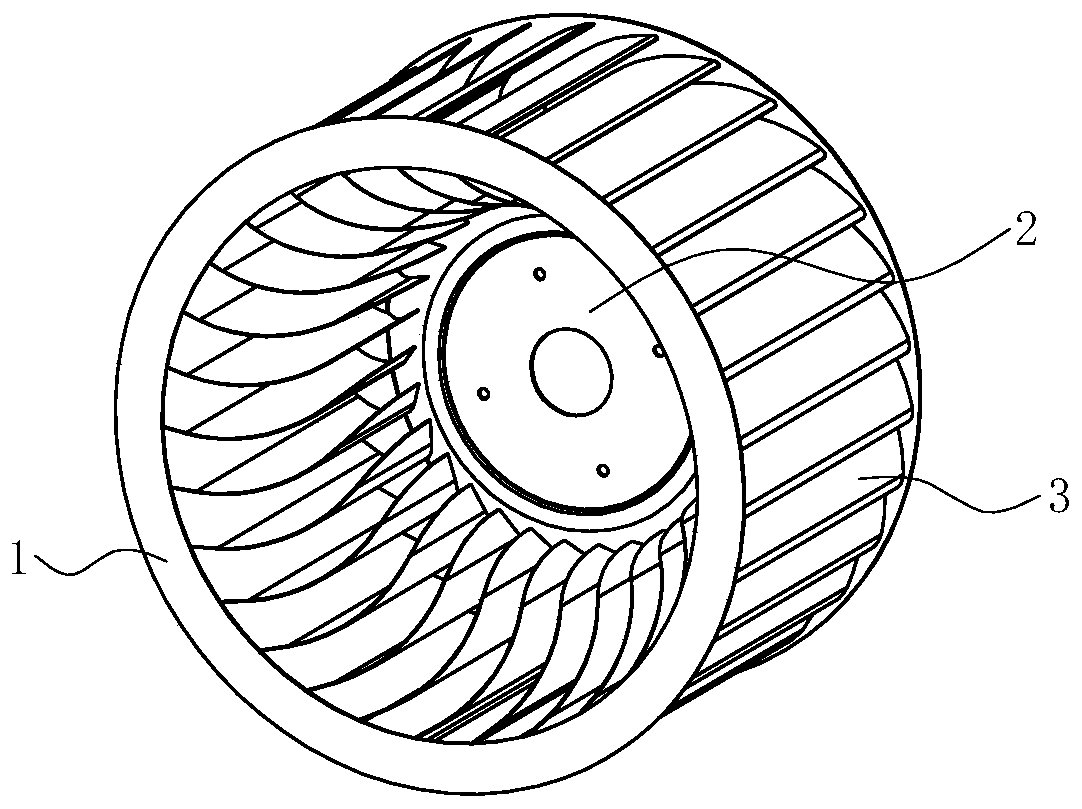 Impeller for forward centrifugal fan