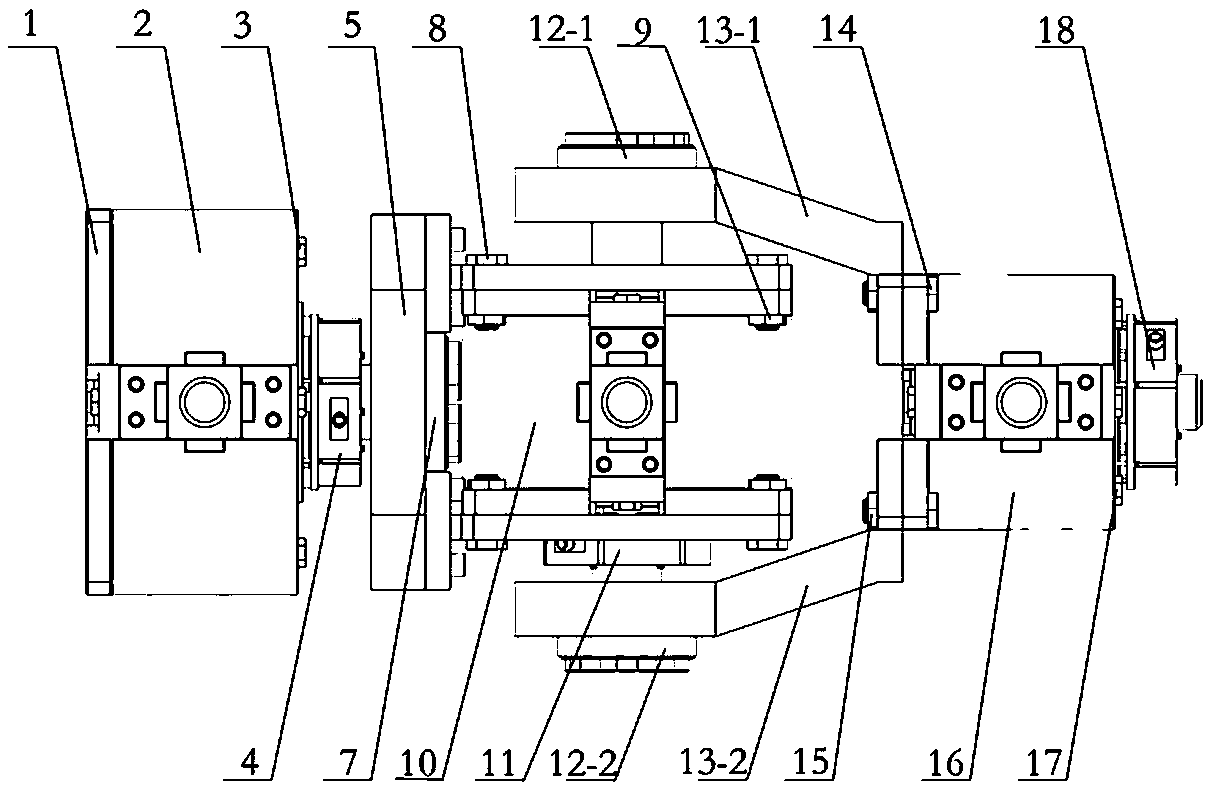 Hydraulic direct-drive three-freedom spherical wrist