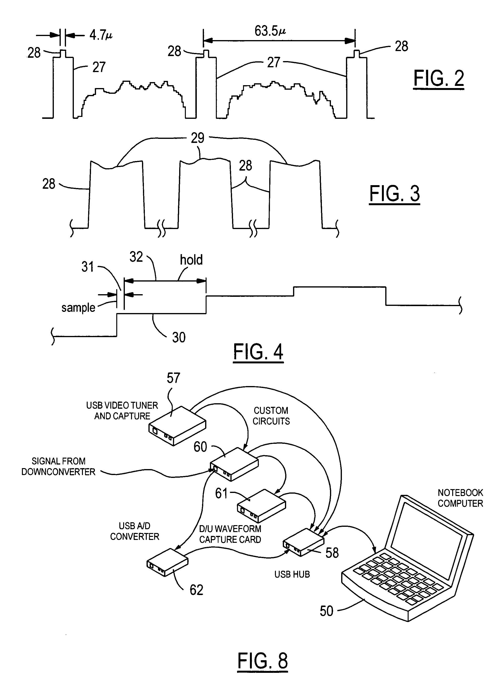 Measurement system for determining desired/undesired ratio of wireless video signals