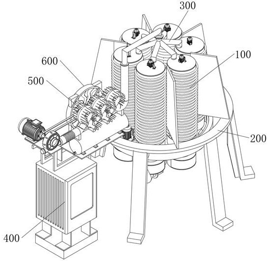 A composite cooling and heating cycle drying device for industrial gas drying