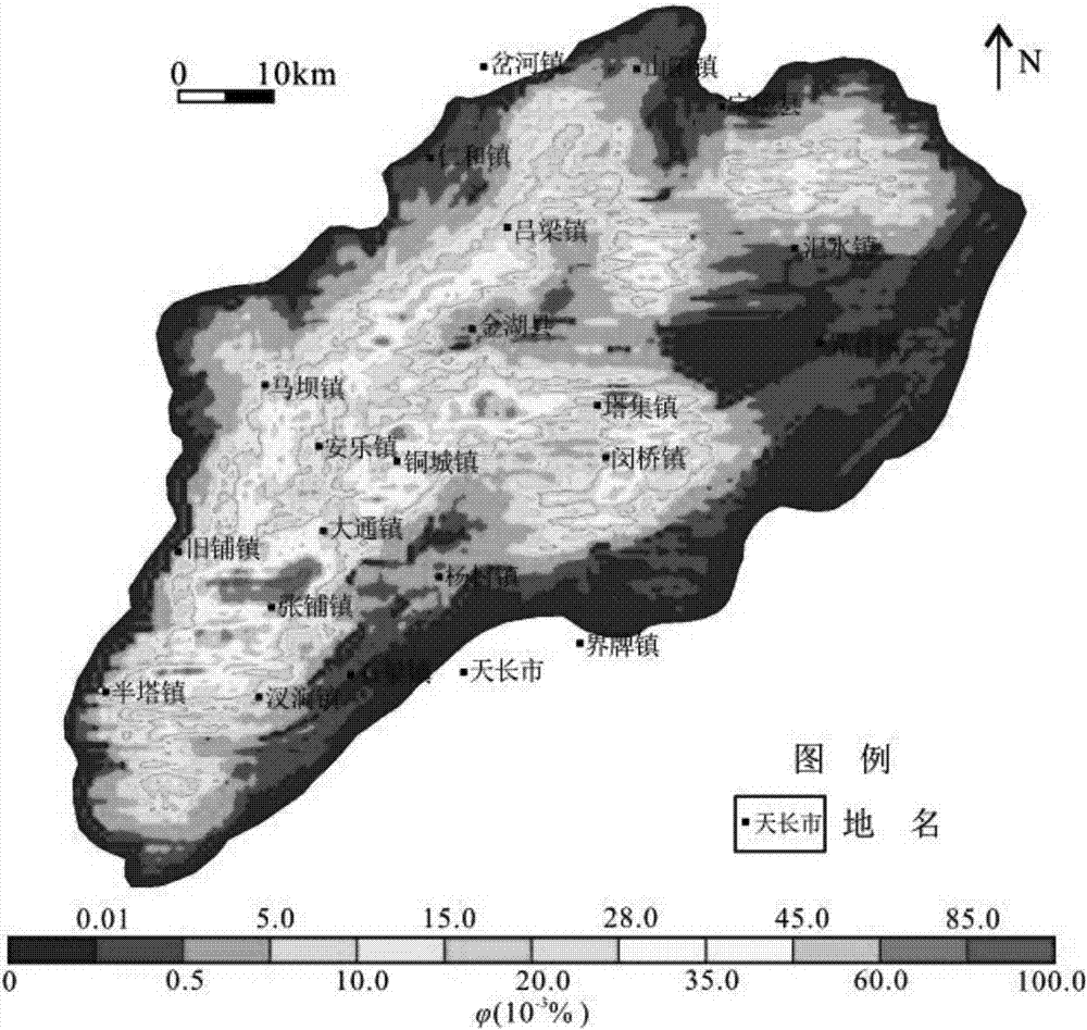 Crack development pattern and reservoir matrix-crack permeability sensitivity prediction method