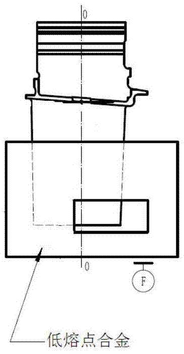 Machining method for turbine work blade