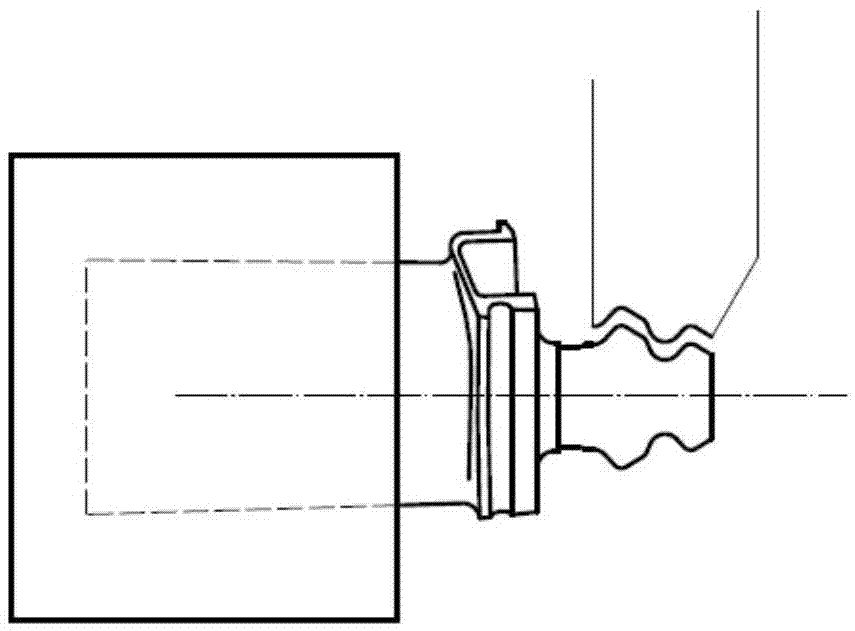 Machining method for turbine work blade