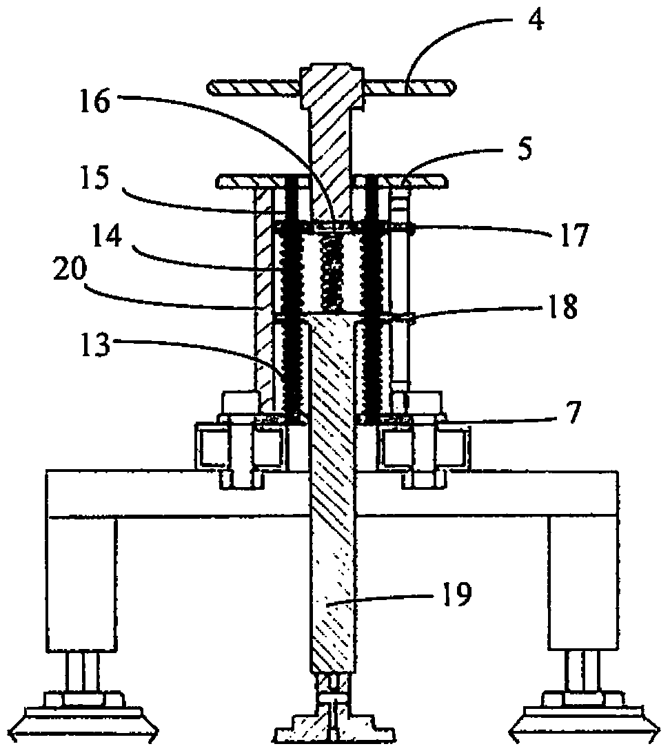 Flexible pressing device for low-rigidity components and assembling and pressing method of flexible pressing device