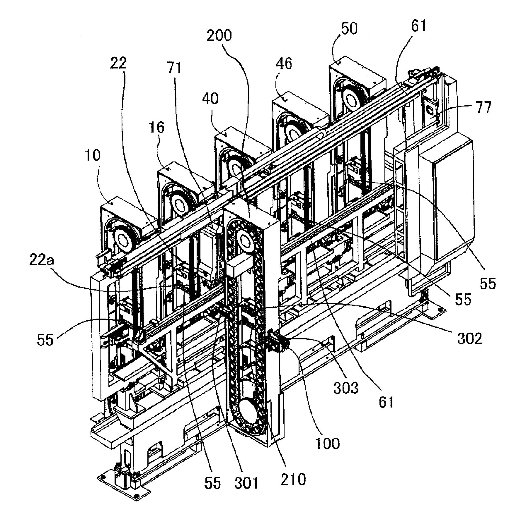 Automatic tool storing mechanism