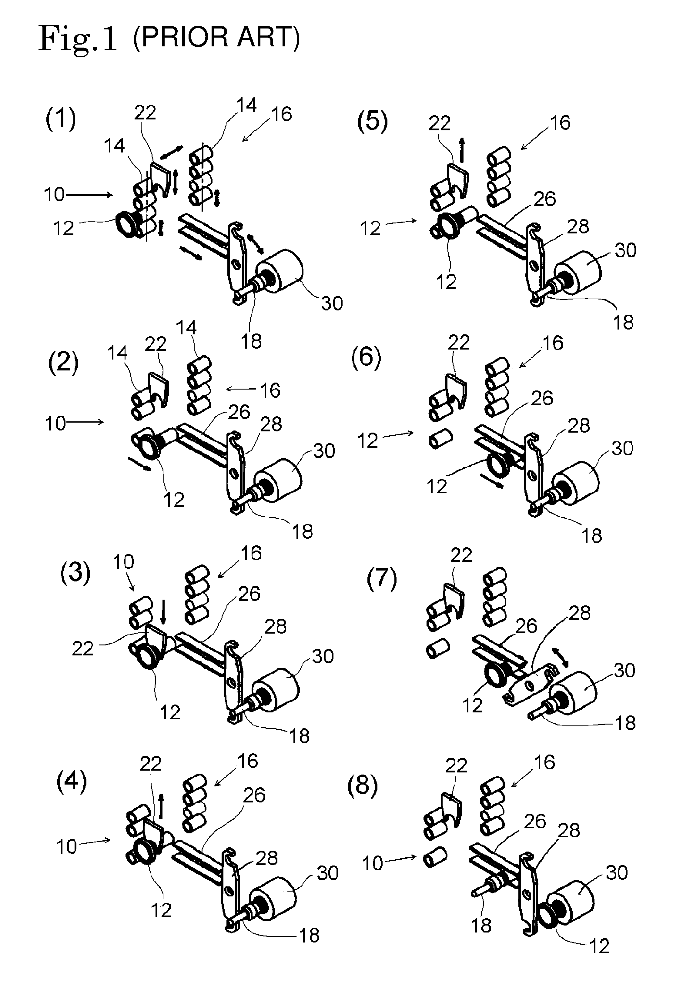 Automatic tool storing mechanism