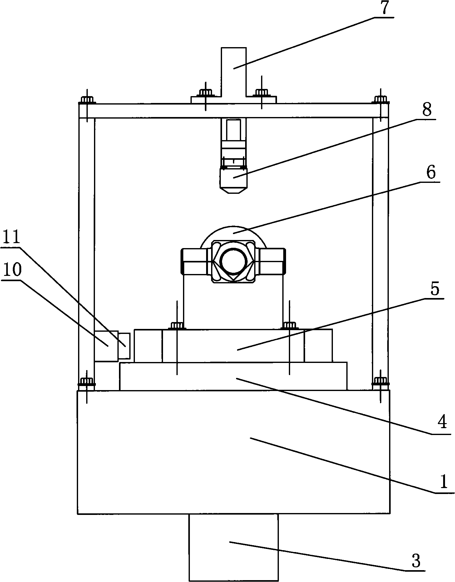 Cardan type universal joint automatic drilling device