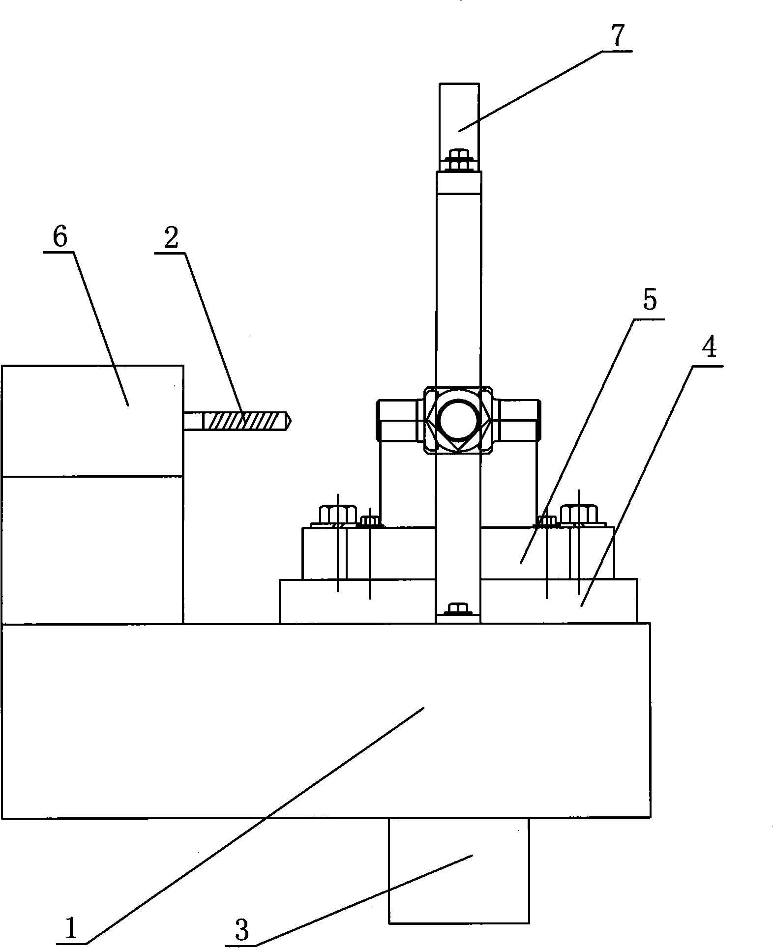 Cardan type universal joint automatic drilling device