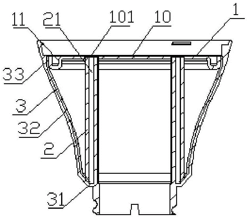 LED lamp radiating assembly