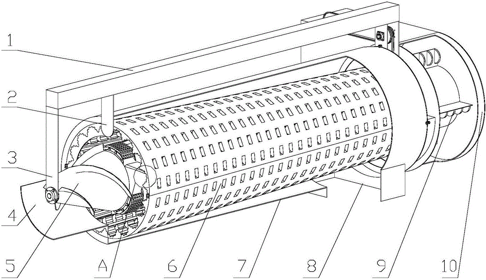 Axial rheological gap bionic corn threshing device