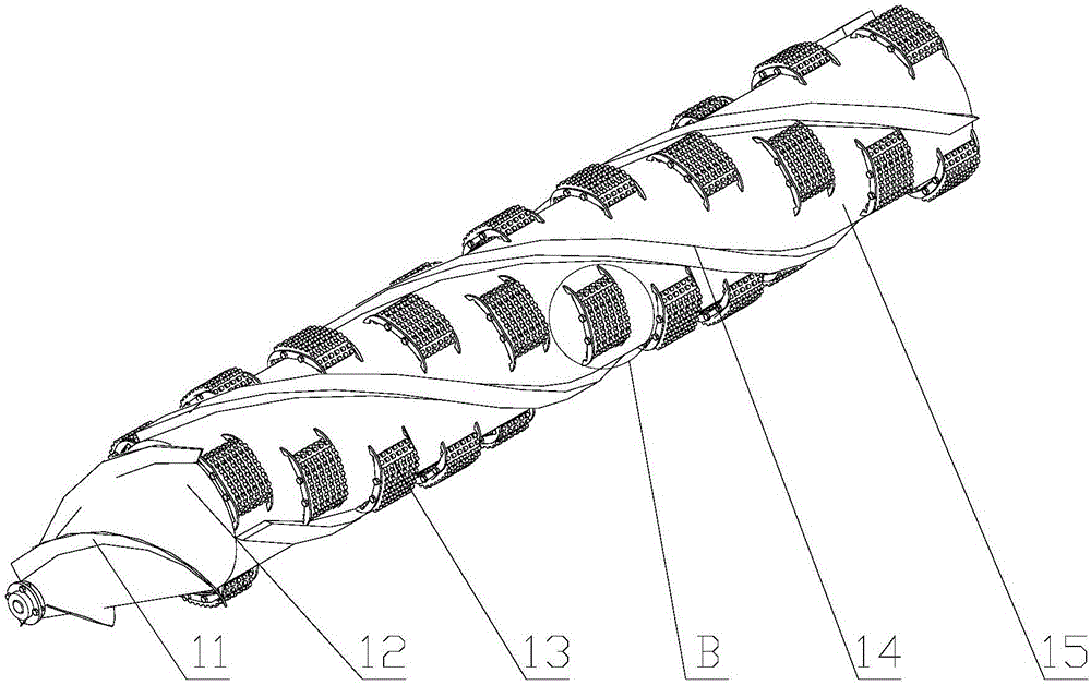 Axial rheological gap bionic corn threshing device