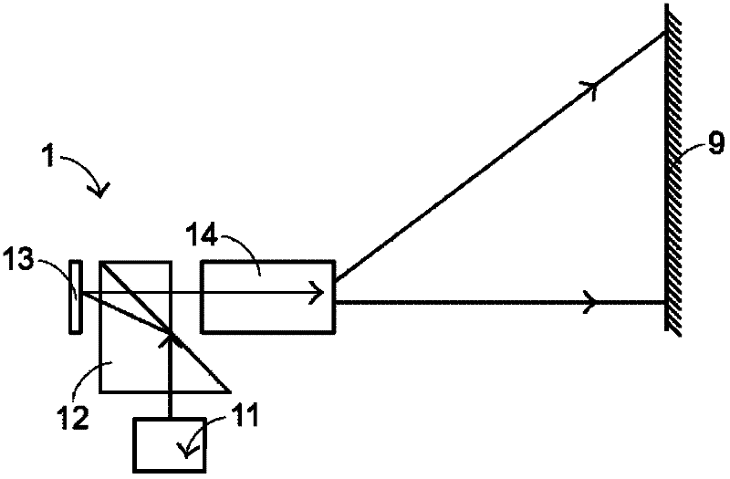 Color light mixing method, color light mixing device and small-sized projecting system having such color light mixing device