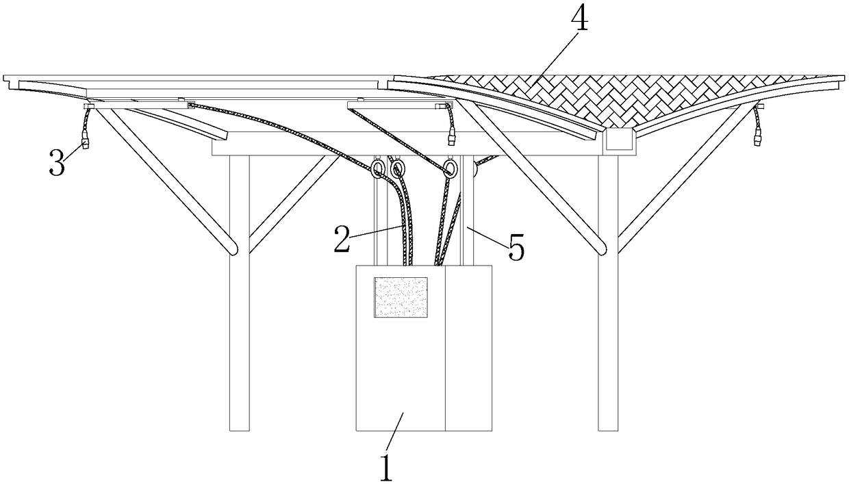 New energy goods vehicle charging parking space