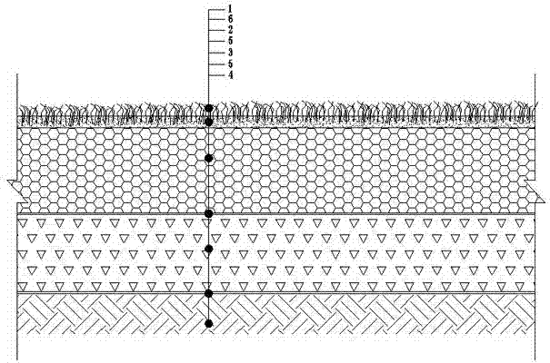 Novel ecological parking lot pavement structure