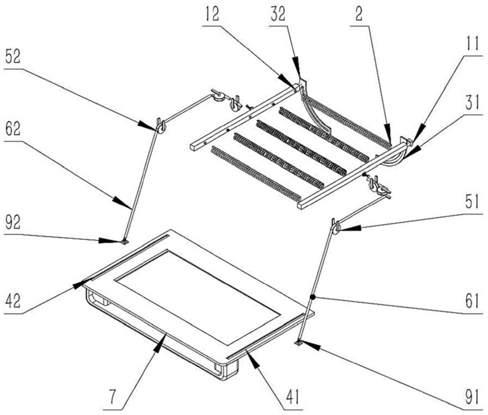 Double chain double track oven heating tube, oven and method for improving heating efficiency