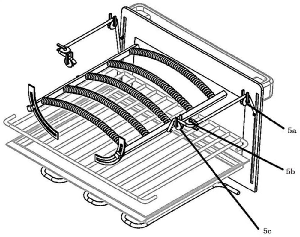 Double chain double track oven heating tube, oven and method for improving heating efficiency