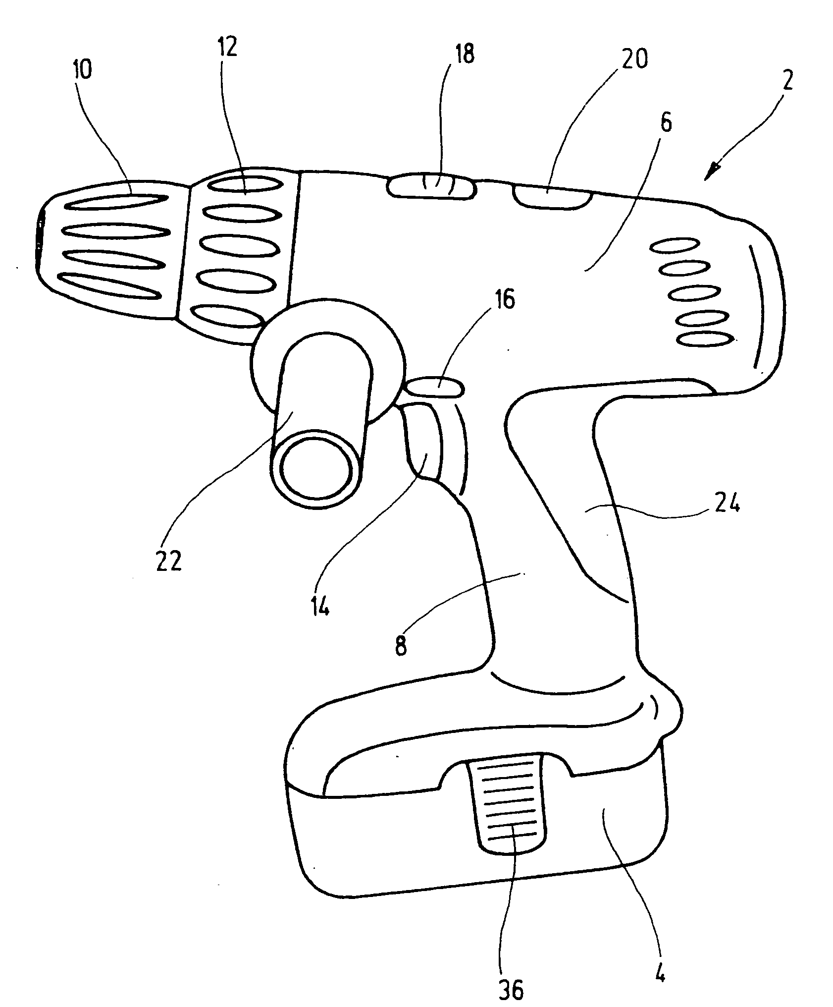 Electrical Hand Power Tool with Battery Pack