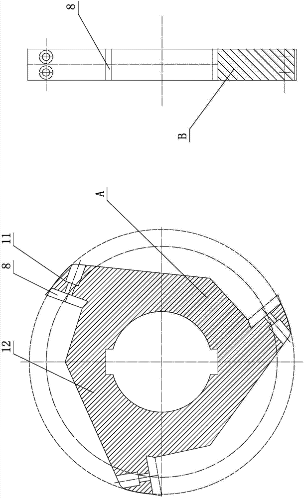 Crusher with water-jet cutter