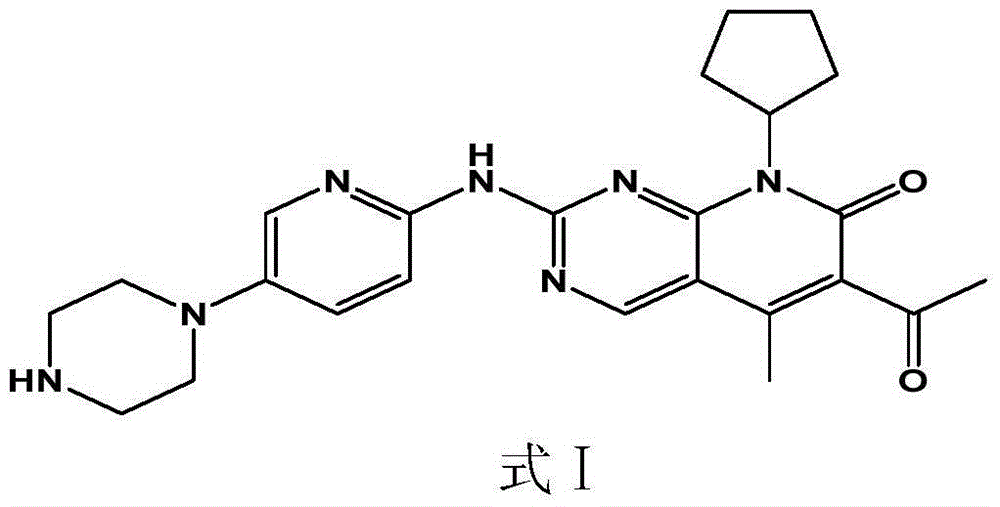 Pharmaceutical preparation containing cyclin inhibitor, and preparation method thereof