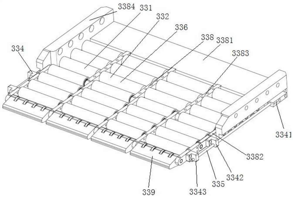 Inner forklift vehicle carrying robot capable of moving fork teeth simultaneously