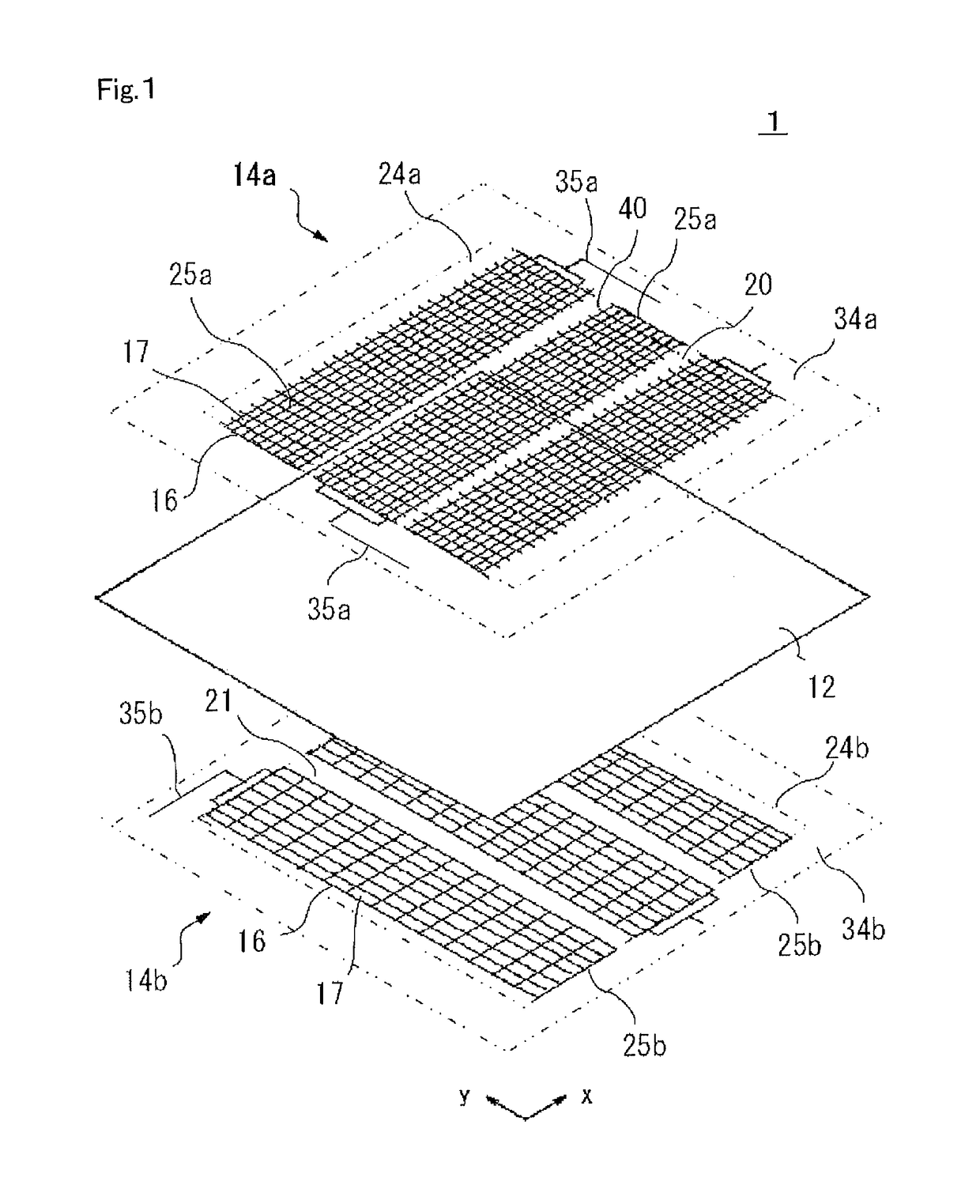 Electrode sheet for capacitance-type touch panel