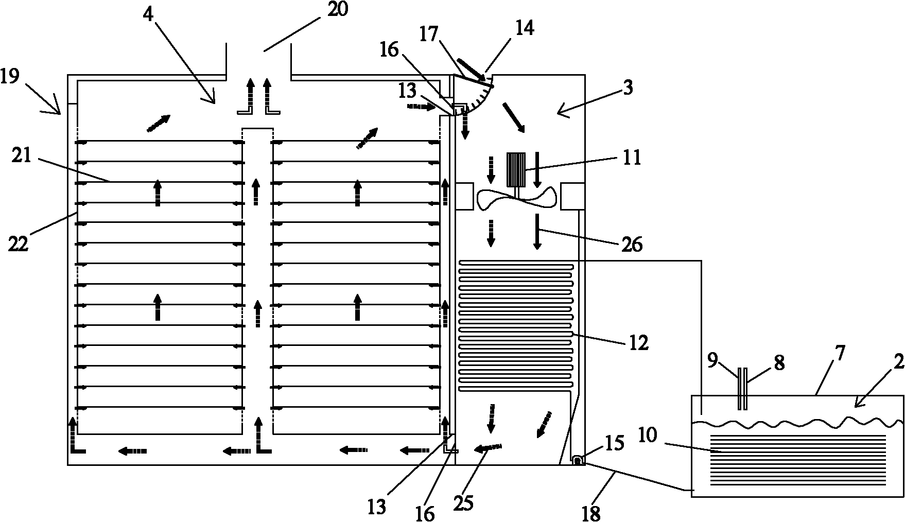 Electric heating oil drying device