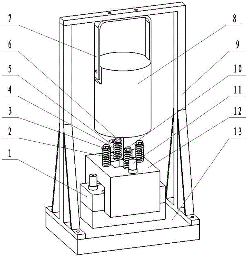 Testing device and testing method for dynamic characteristic of joint curved surface faying surface