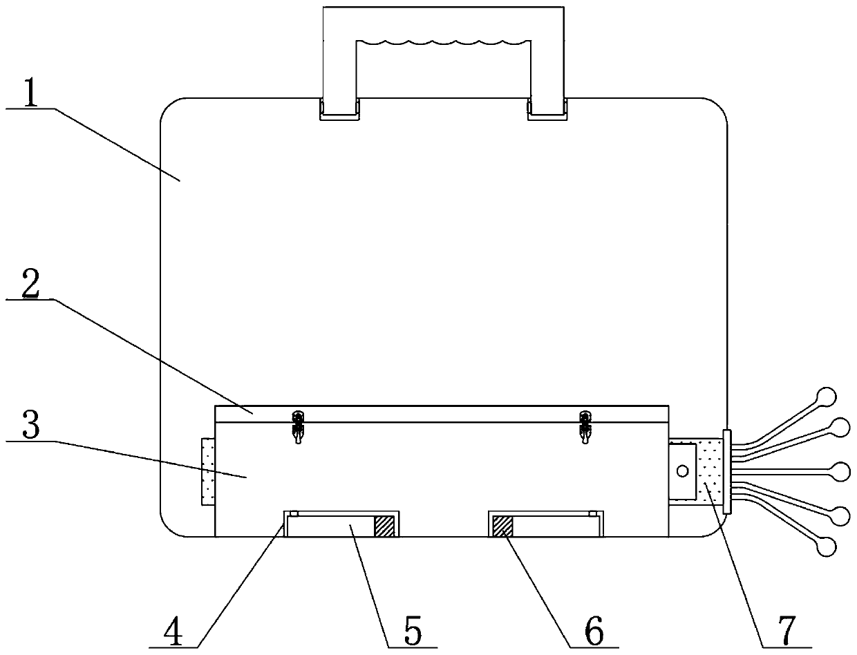 Wire storage device for cardiogram monitor