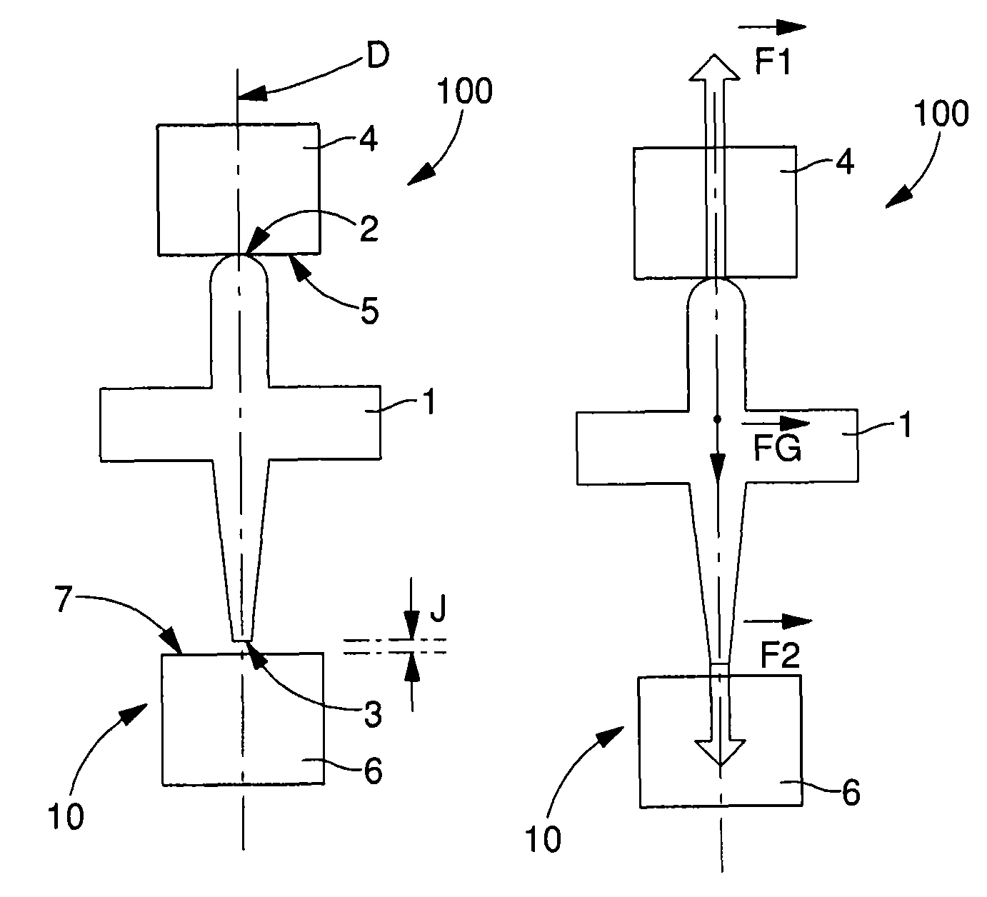 Magnetic and/or electrostatic pivot