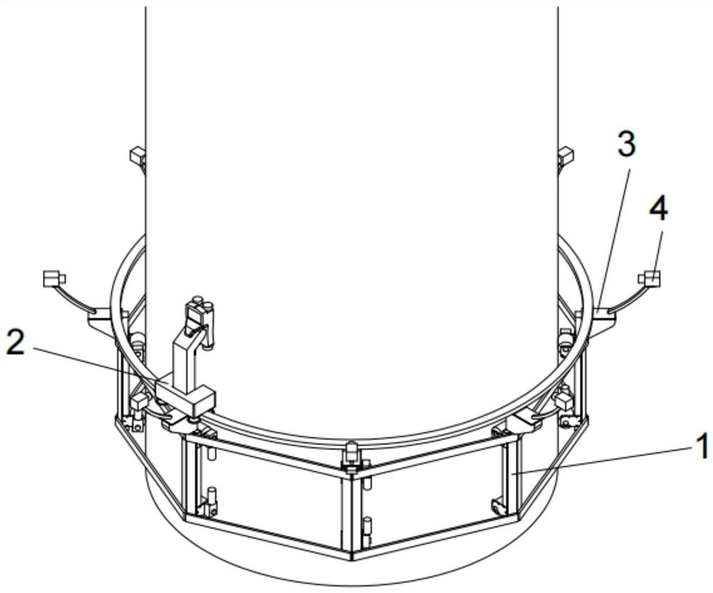 Bridge pier column detection device and method