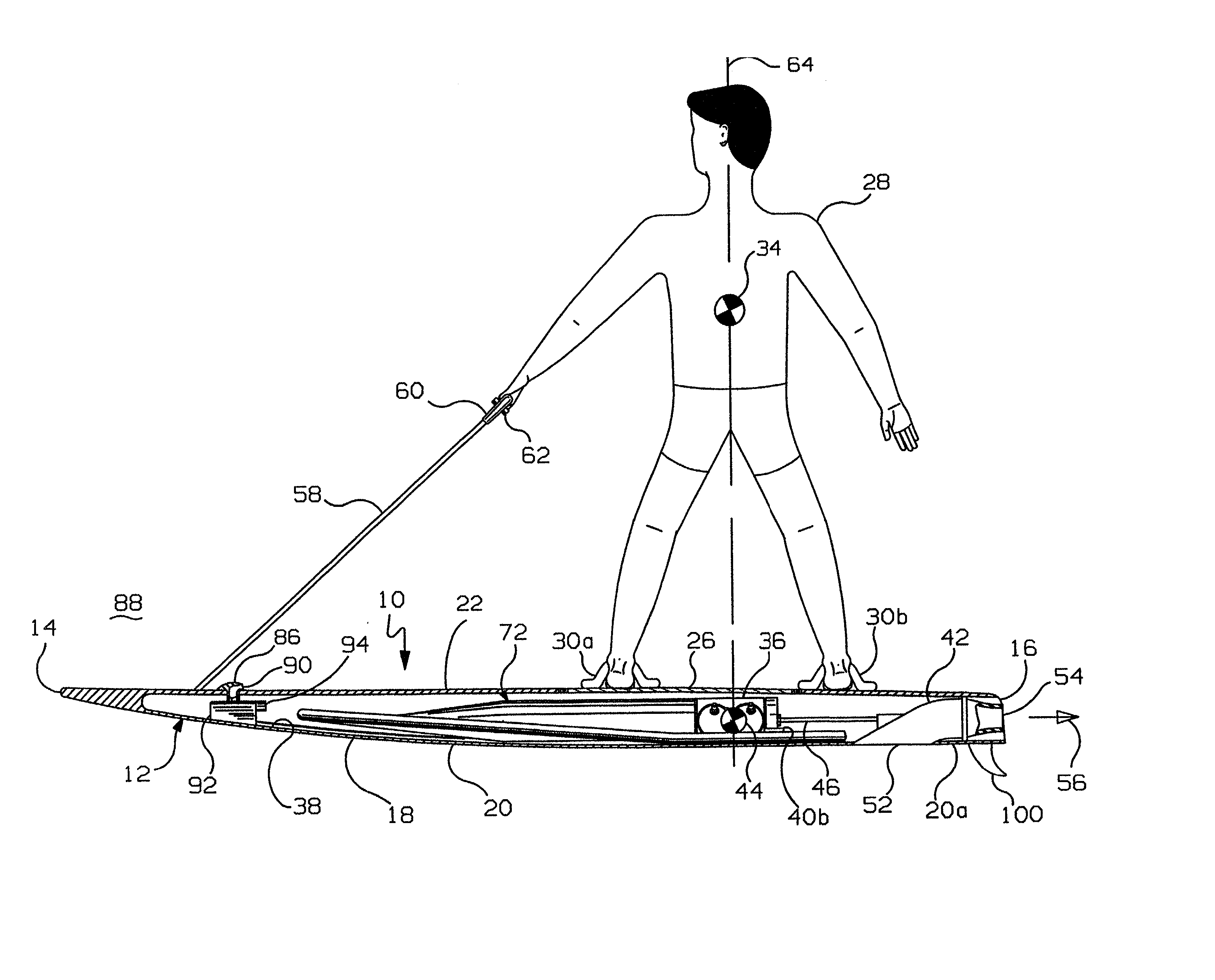 Motorized wakeboard