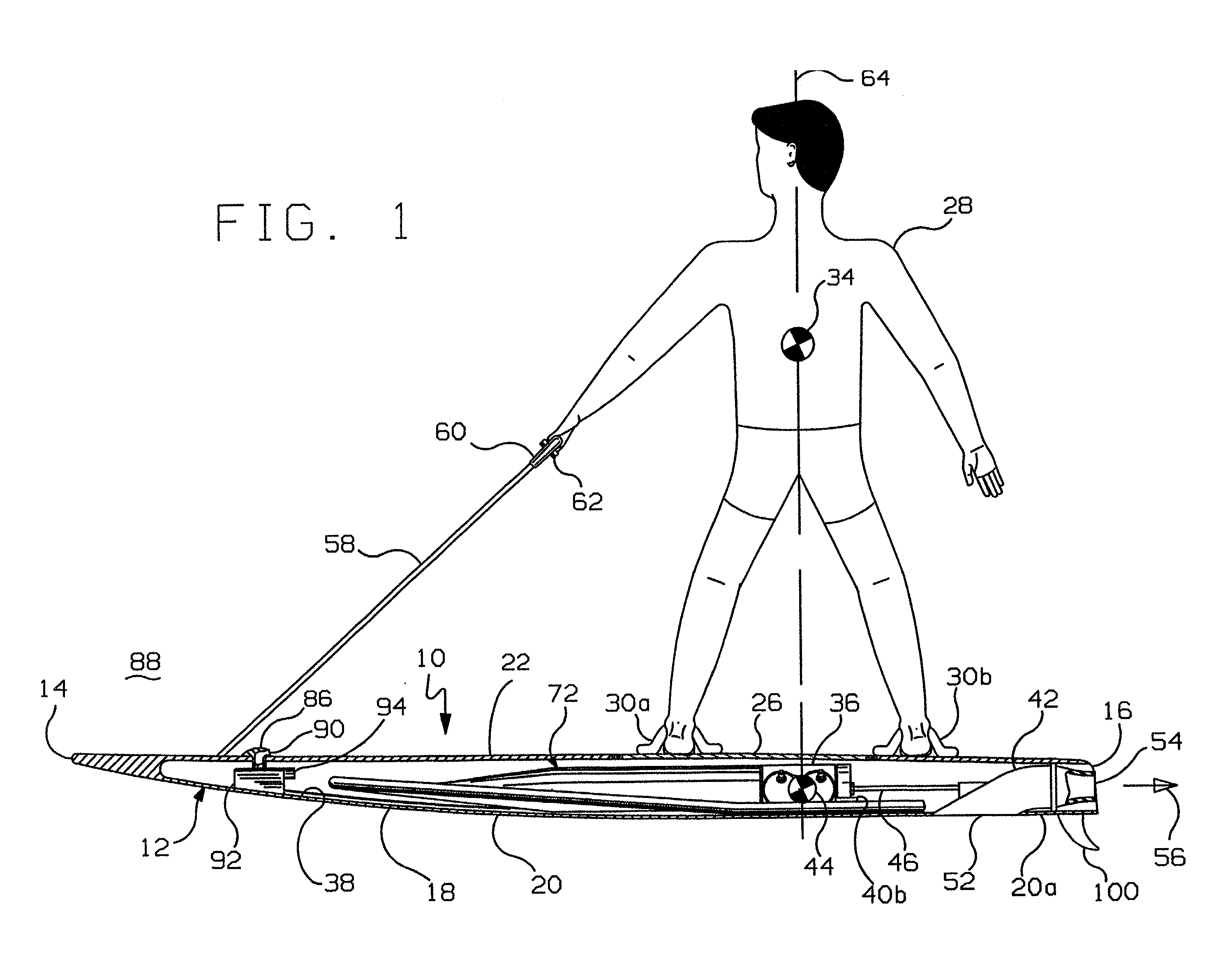 Motorized wakeboard