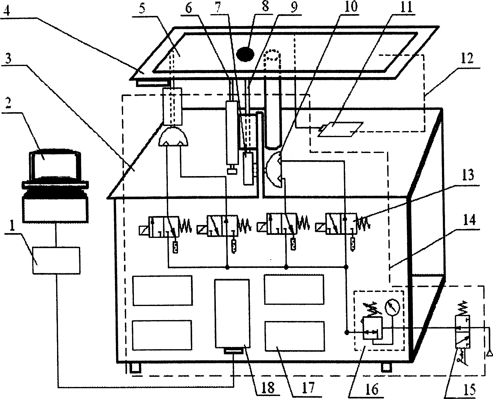 Mesa ball X-Y trace pneumatic controller