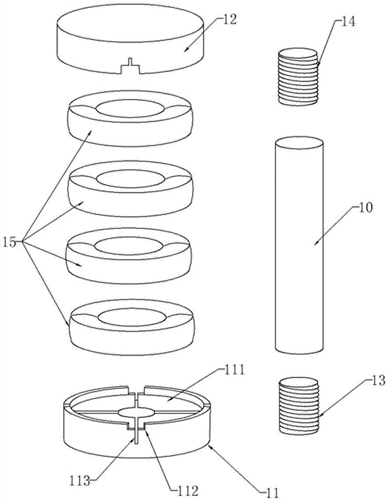 Expressway protective fence based on waste tires and manufacturing method thereof