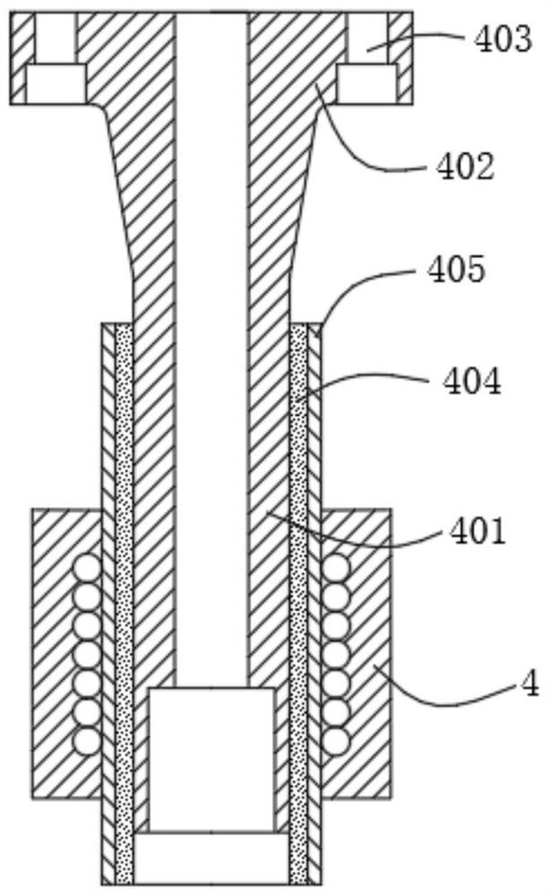 Moving coil with composite guide structure for electric vibration table