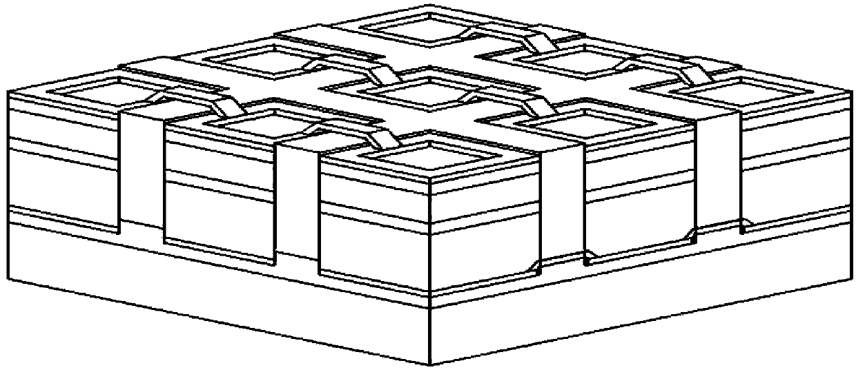 Miniaturized LED integrated array device and preparation method thereof