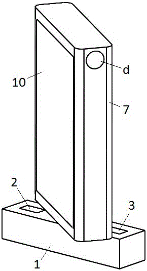 Anti-strong-wind automatic rotary type place name sign based on magnetic force