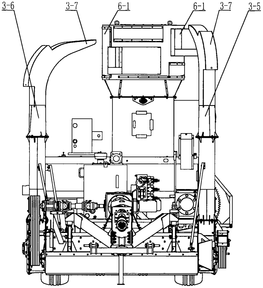 Material crushing and square bundle forming machine