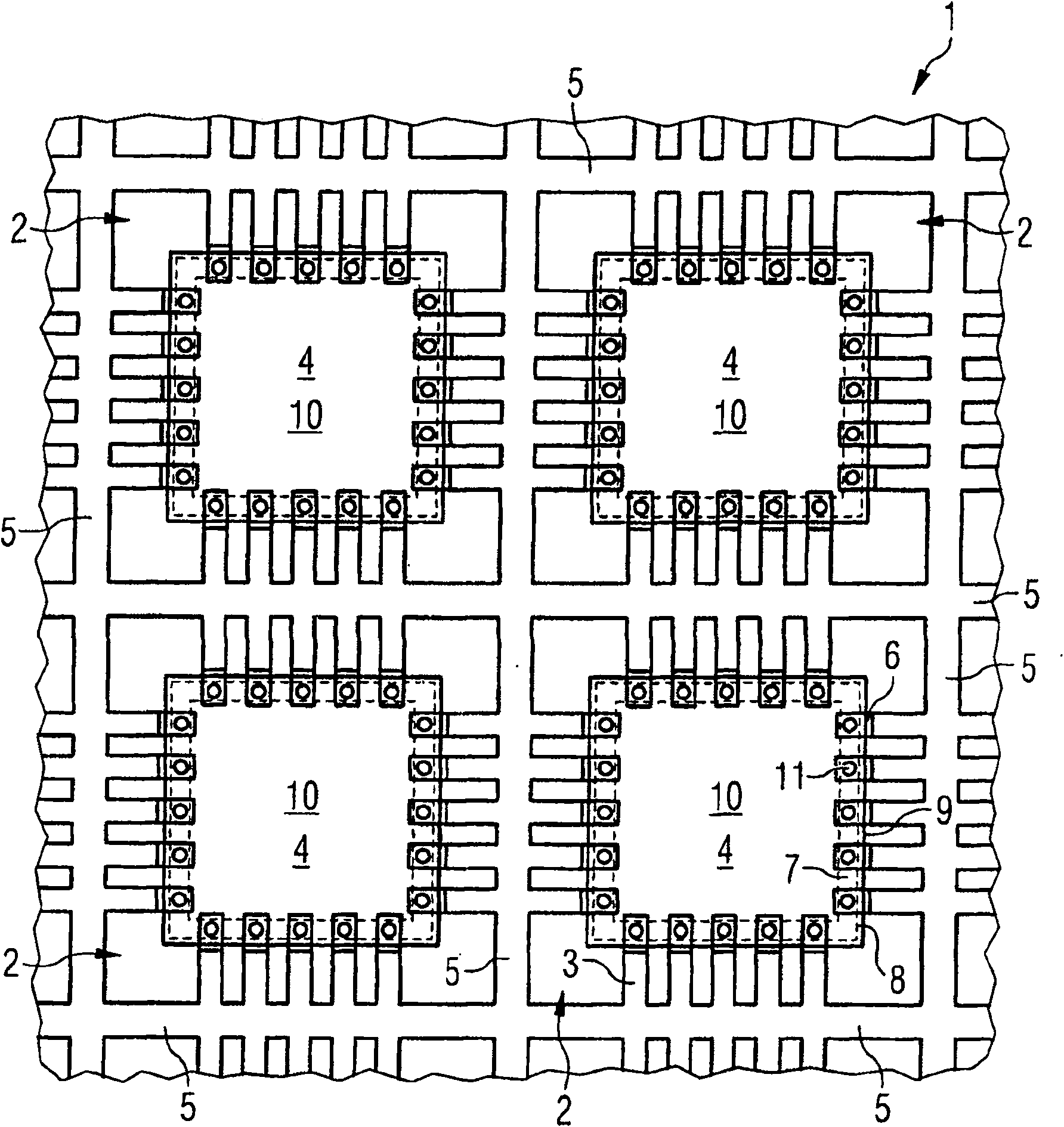 Leadframe, semiconductor package and method for producing the same