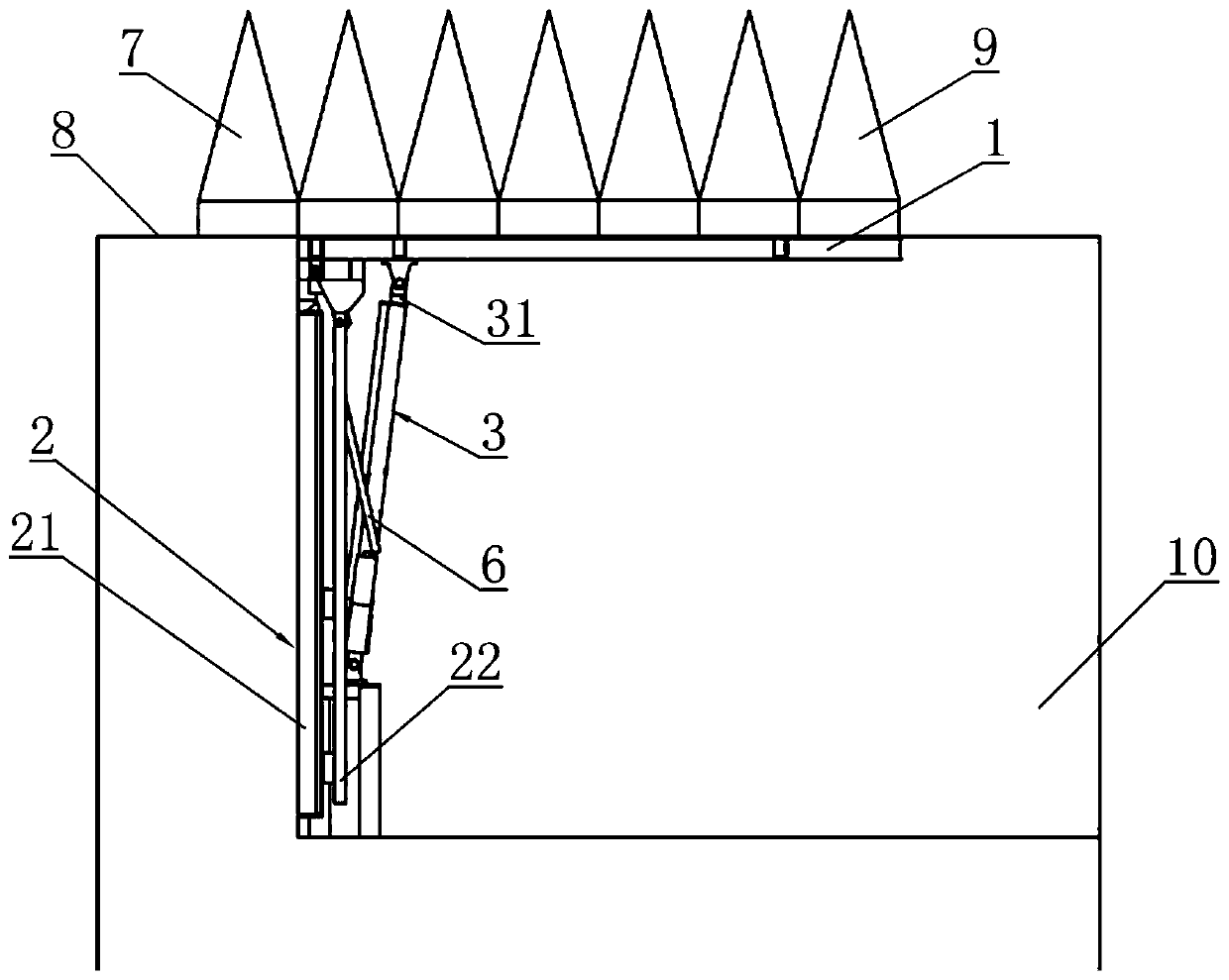 A flip cover plate for microwave darkroom pit