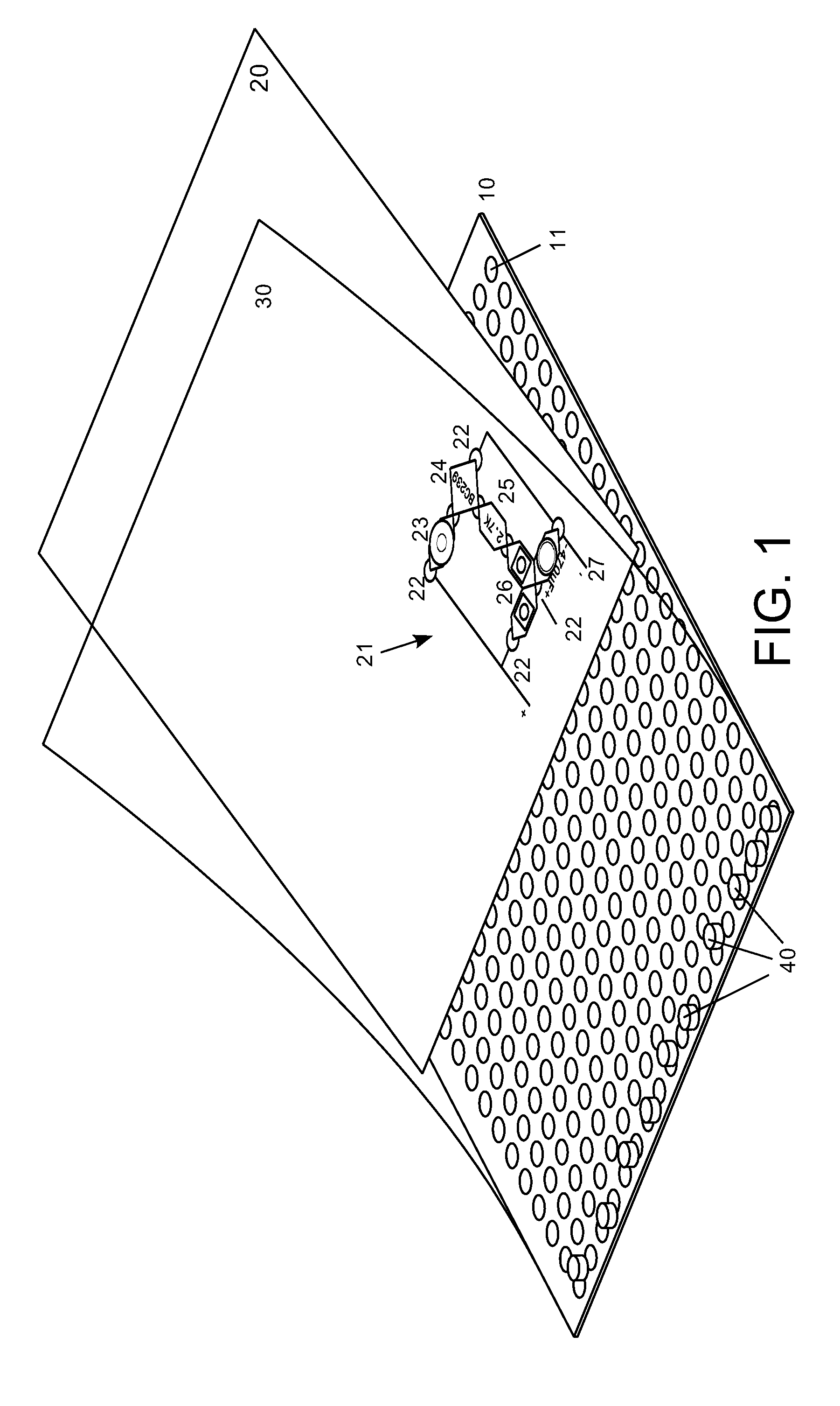 Kit of building blocks for constructing educational electronic circuits