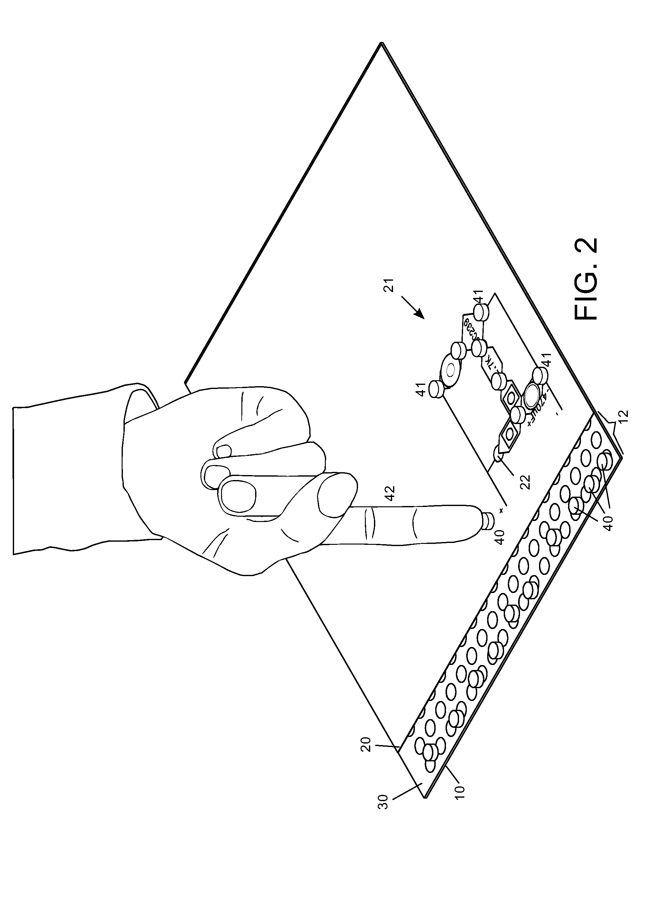 Kit of building blocks for constructing educational electronic circuits