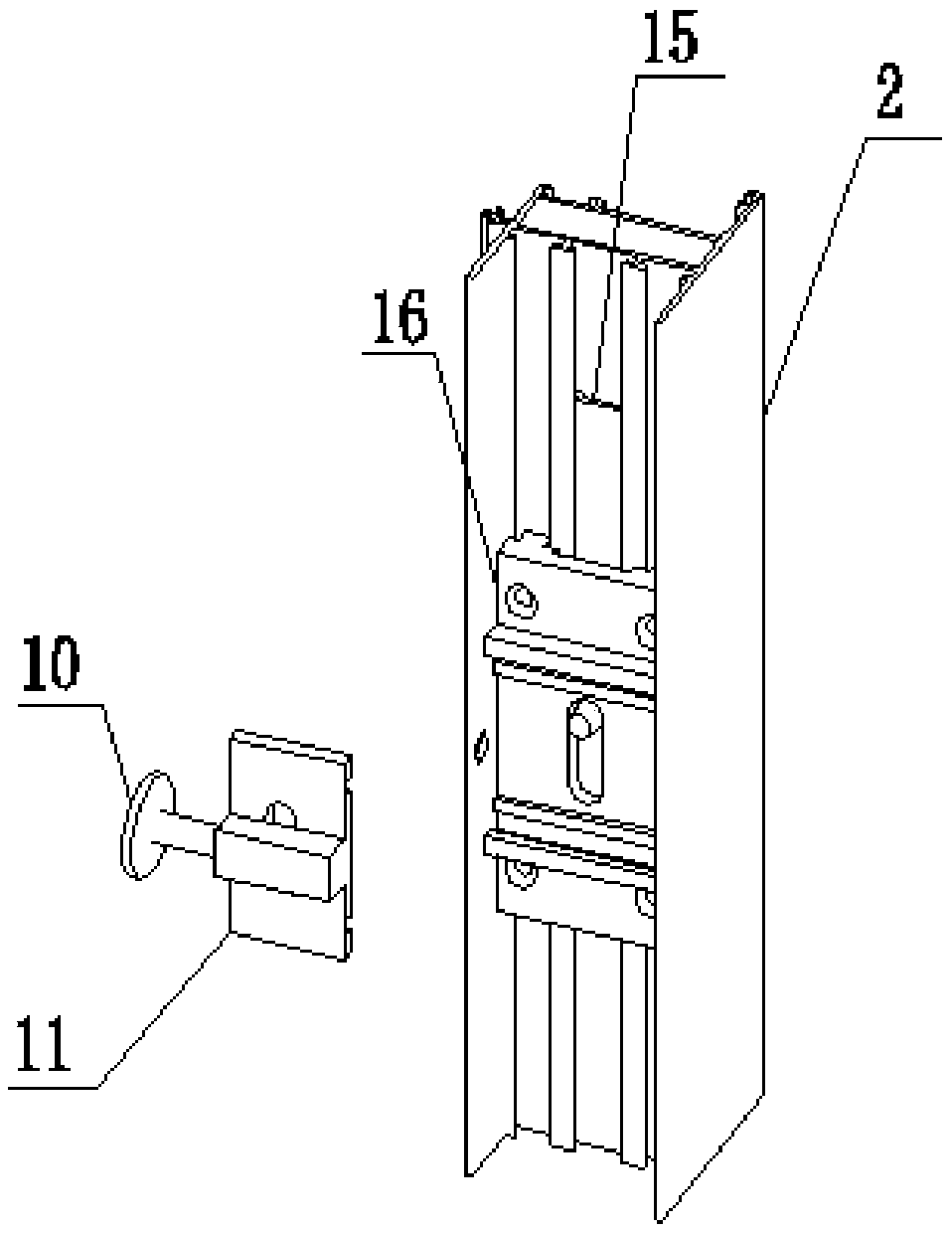 Side-pressing sliding door