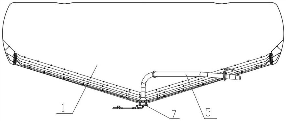 Intelligent fluidization balancing device of bulk cement semitrailer and using method