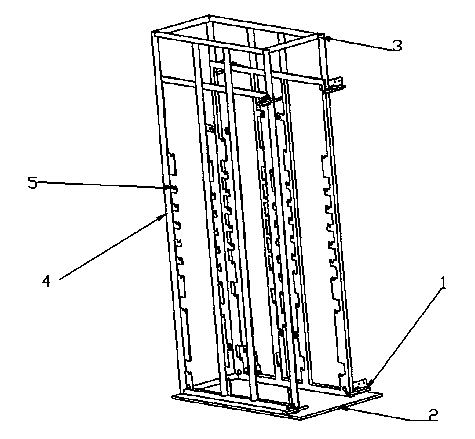 Assembling installing method for express cabinet