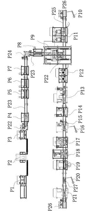 Intelligent assembly testing production line of hydraulic plunger pump